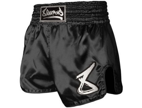 Calções de Homem para Boxe 8 WEAPONS Tailandeses Strike Branco (M)