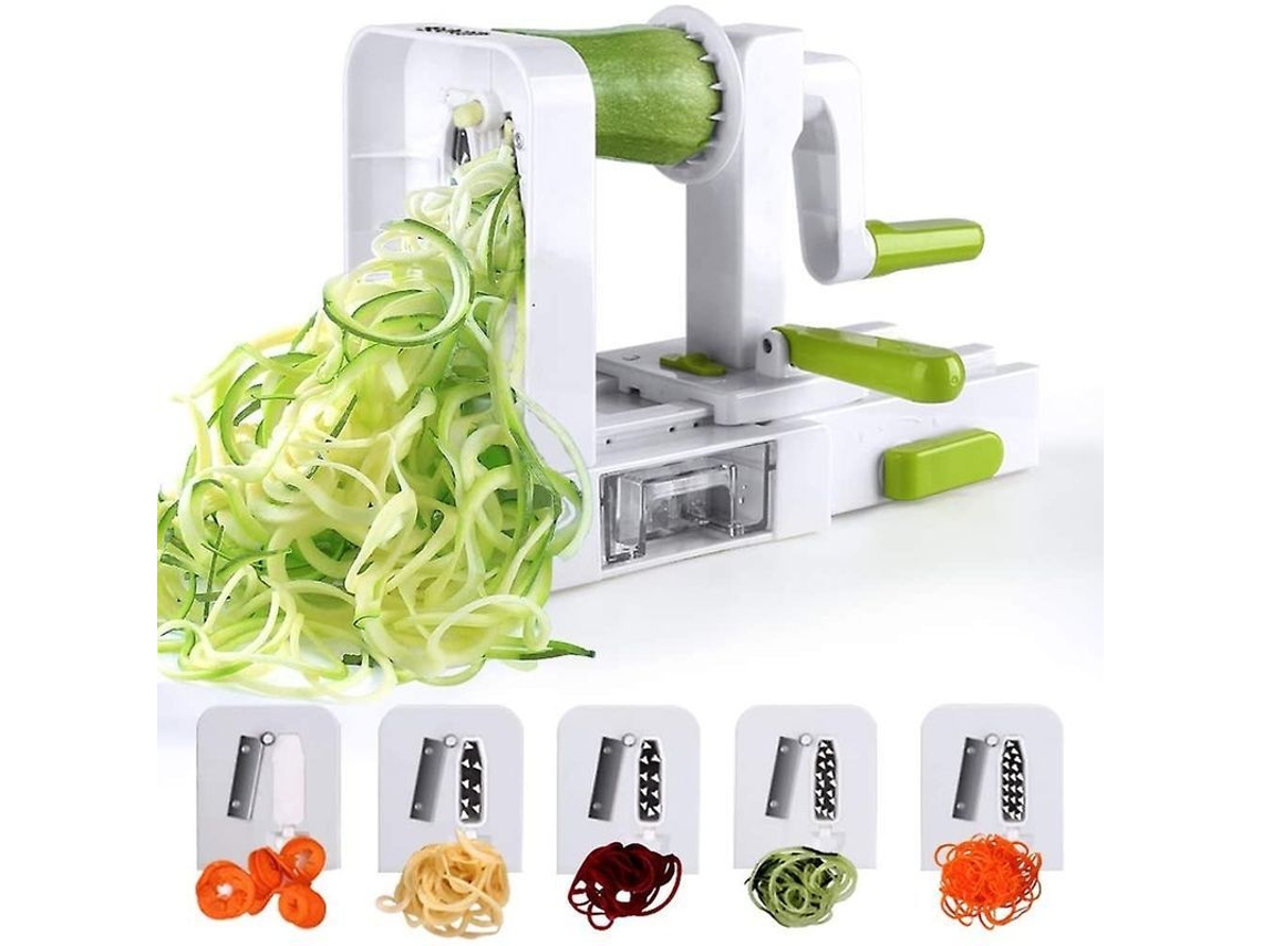 Spiralizer De Verduras Plegable 4 Cuchillas Para Hacer Fideos Zucchini Espaguetis Veggie