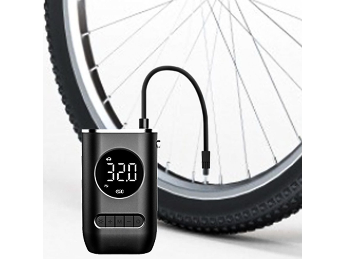 Bomba de Ar Elétrica para Bicicleta com Compressor de Bateria BRILVIBERA