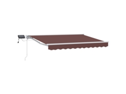 Conjunto 1 Toldo Manual Vidaxl Branco Alumínio (3,5 X 2 M)
