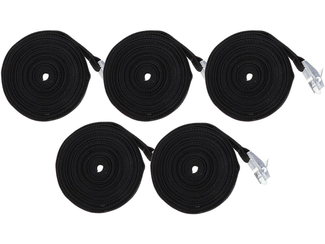 Conjunto De 5 Cintas De Amarração De Bagagem Em Nylon Com Fivela De Zinco