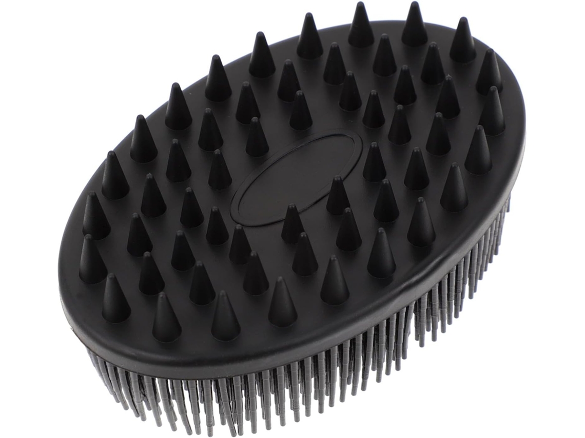 Escova De Banho Dupla Face Silicone Sherchpry Para Bebês, Preta, Escova De Cabelo E Massageador Corporal Para Banho