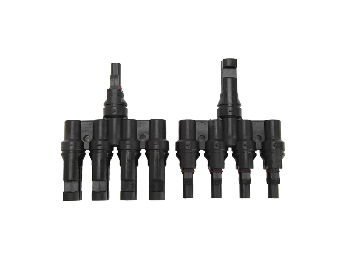 Conector fotovoltaico (ramificação paralela fotovoltaica tipo T de 1 a 4)