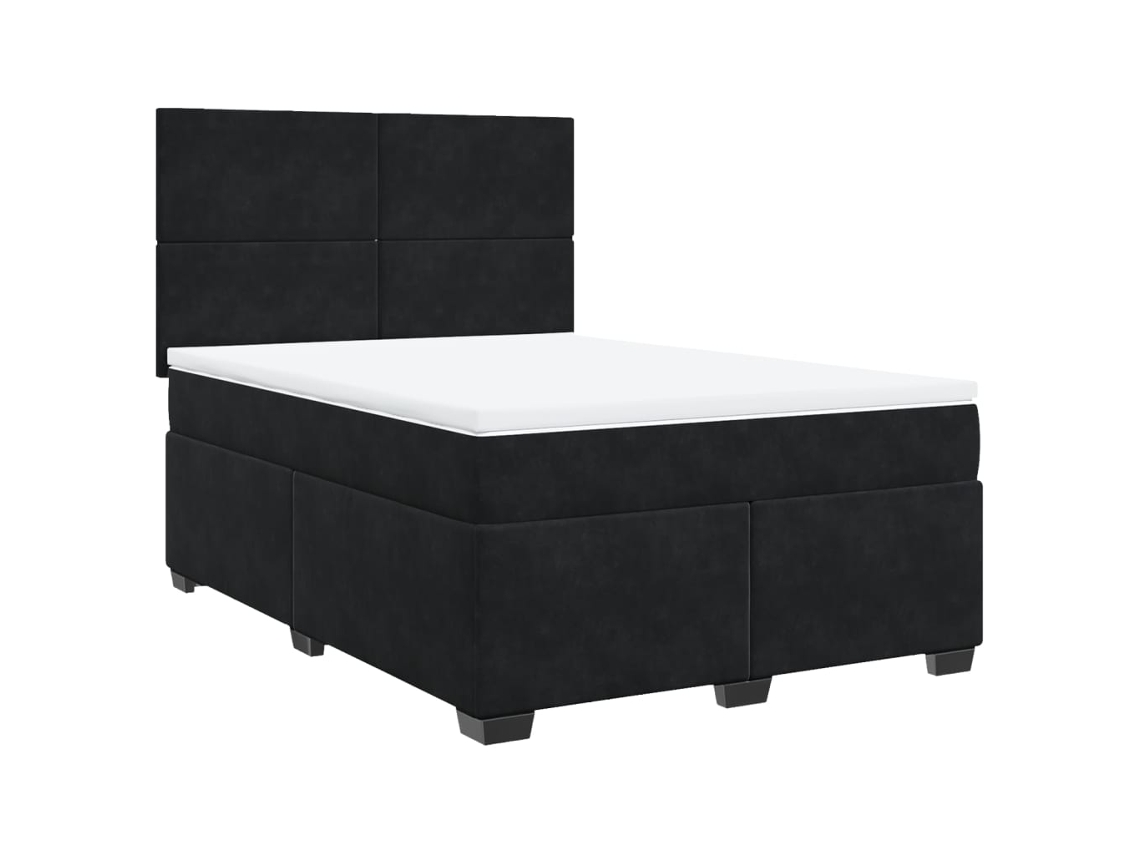 Box Spring Bed, Box Spring Beds Vidaxl Preto Veludo (140 X 200 Cm)