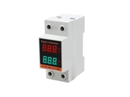 Yhc45-2042va Trilho Din Lcd Voltímetro E Amperímetro Digital Duplo Ac