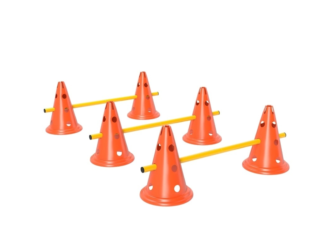 Kit Agilidade 3 Peças 6 Cones 3 Obstáculos Bolsa