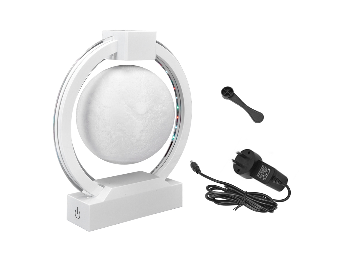 Lâmpada Lunar Maglev 3d Impressa com Plug 100 240v