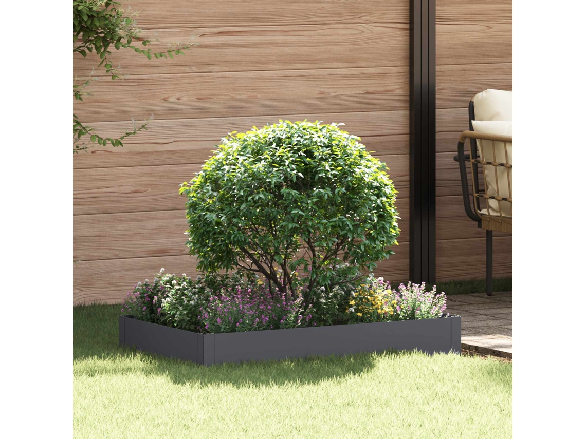 Vidaxl Acabamento Para Gramado 100 X 60 X 20 Cm Aço Antracite