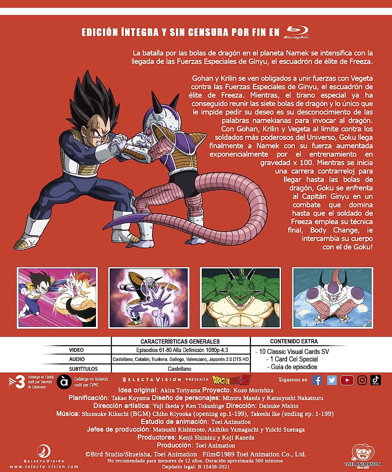 DVD Dragon Ball Z Box 6 Episodios 100 a 117 18 Episodios