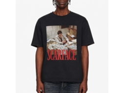 Rockinstone Scarface Movie Money Stacks Black Adult T-shirt Size:s