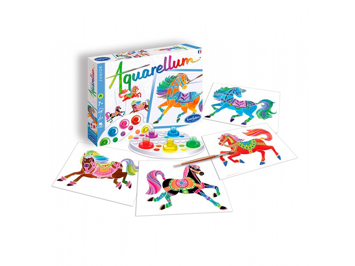 Conjunto Sentosphère Aquarellum Junior Cavalos