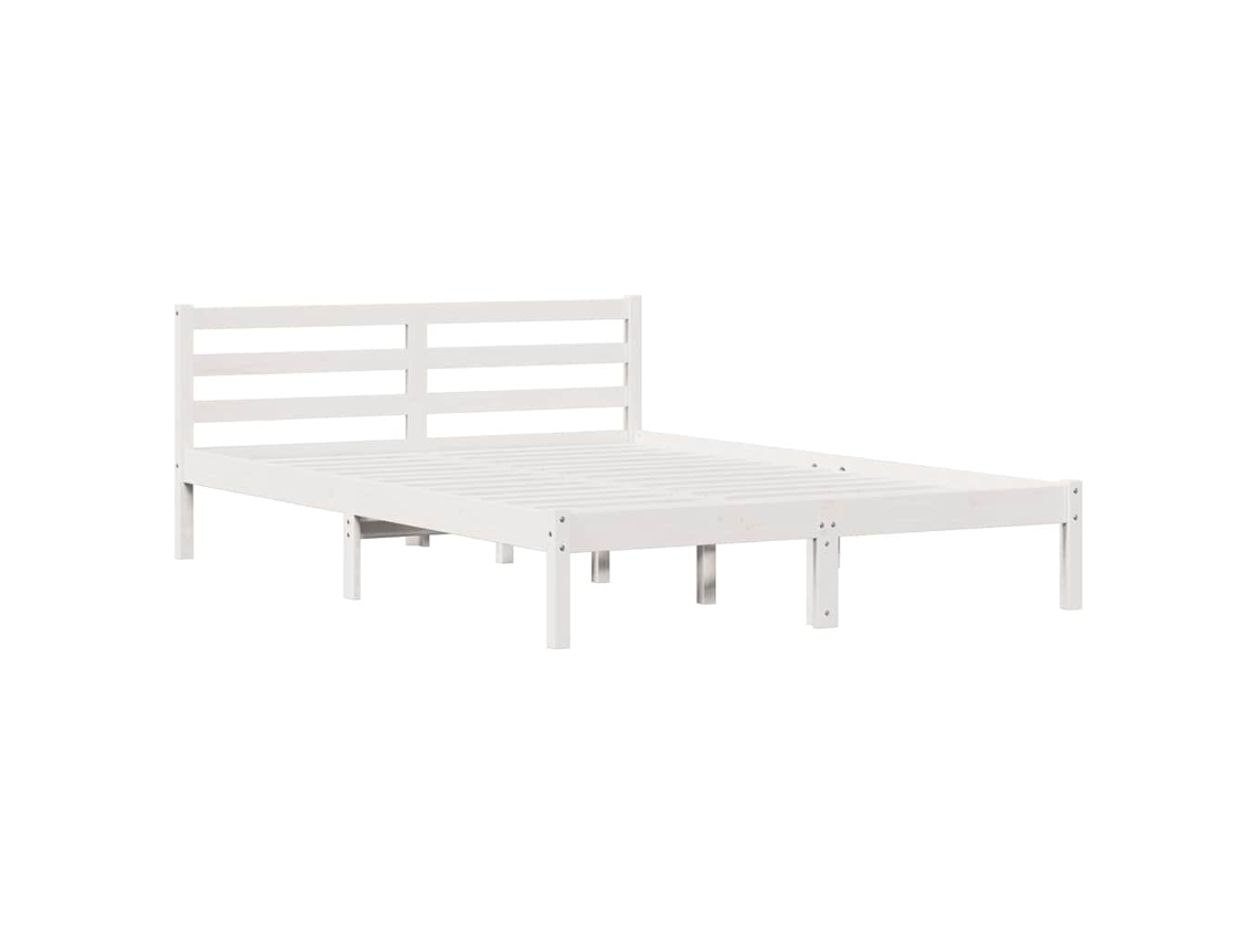 Estrutura da Cama com Cabeceira Branco 215,5x145,5x69,5 cm MAISON EXCLUSIVE (215,5x145,5x69,5 cm)