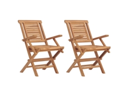 Folding Chair, Folding Chairs Vidaxl Marrom Madeira (n/a)
