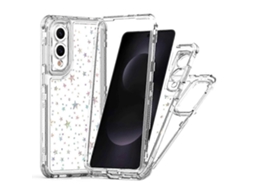 Capa De Acrílico Tpu Transparente Para Samsung Galaxy S25 Edge Com Estrelas De Cinema Impressas A Laser