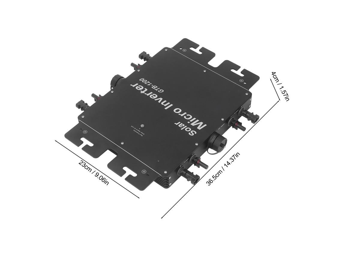 Laxiscreed Inversor Solar De 1200w Liga À Rede Ip65 À Prova De Água Com Identificação Automática Mppt