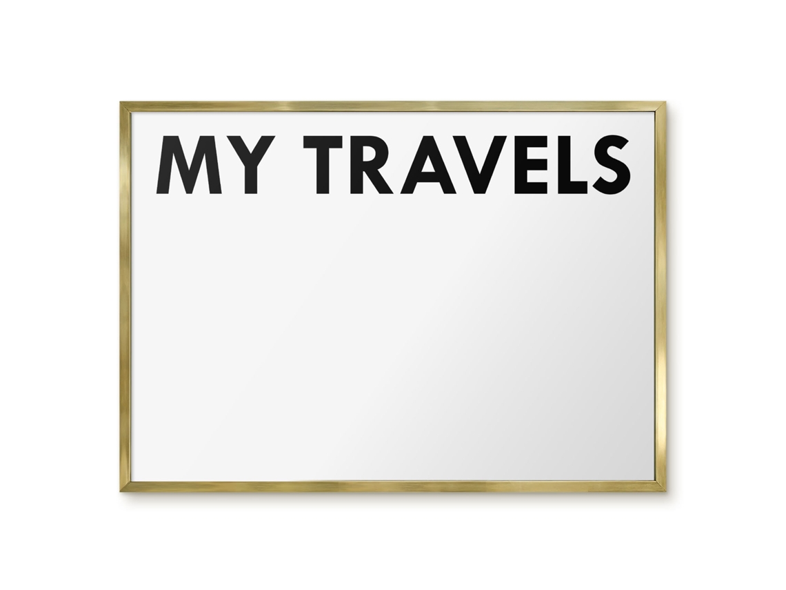 Magnetic Board For Wall My Travels For The Bedroom Espelharte (70x50 Cm)