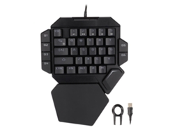 Teclado Unimanual 35 Teclas Controle Preciso 6 Programáveis Design Ergonômico Teclado Médio