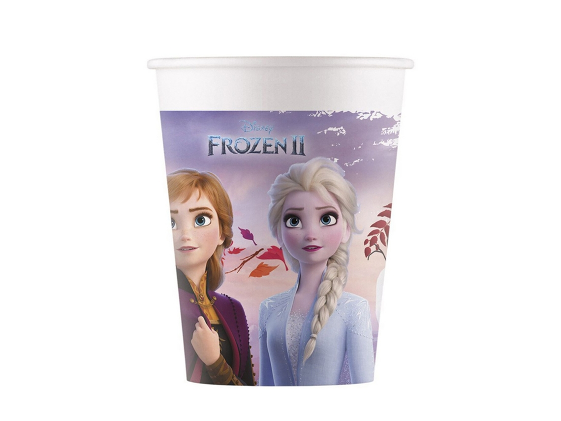 Frozen 2 Copos De Papel Descartáveis ​​ Tamanho Único Azul Aquaforge (pacote Com 8)