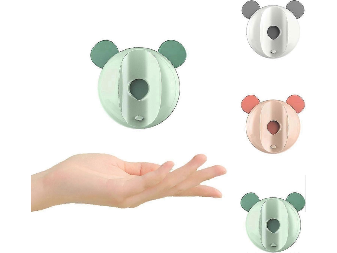 Suporte De Parede Para Escova De Dentes Elétrica (3 Peças) Compatível Com A Maioria Das Escovas De Dentes Elétricas, Com Design Em Forma De Urso