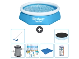 Bestway Piscina Bestway Fast Set Redonda - 244x61 Cm - 7-peças S21400