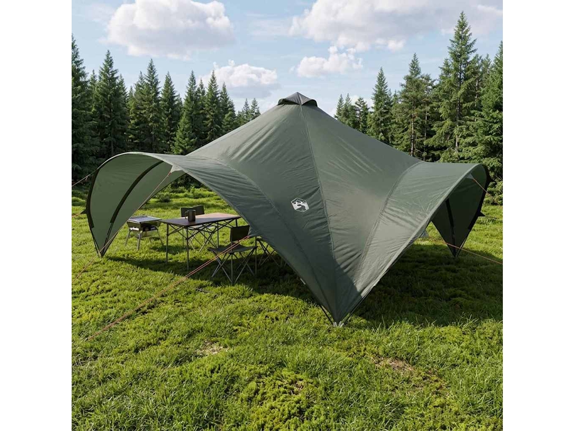 Vidaxl Tenda De Festa Com Telhado Verde Exército 500 X 500 X 350 Cm