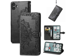 Capa De Celular Em Couro Com Estampa De Mandala E Flor Para Nothing Cmf Phone 1