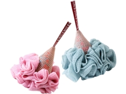 Conjunto de 2 esponjas esfoliantes em gel, tipo esponja vegetal para banho, para meninos e meninas.