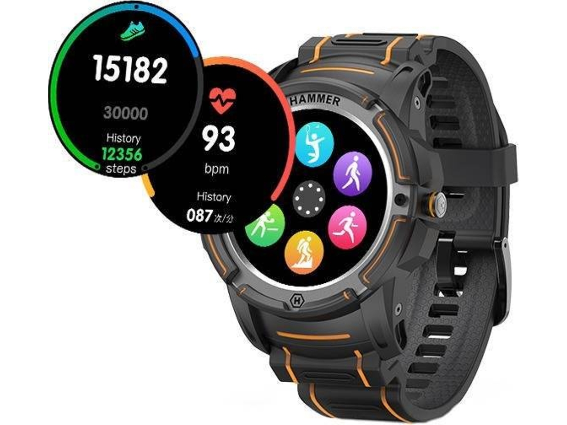 Smartwatch HAMMER 48mm Preto (Outlet A) Worten.pt