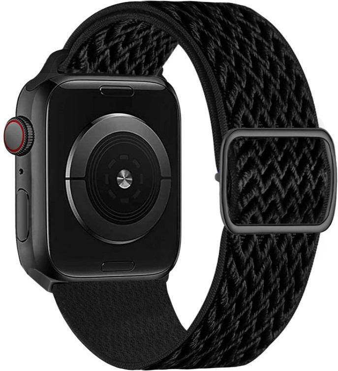 Bracelete Apple Watch 38/41 mm SWISSTEN Nylon (Preto)