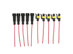 AWTS Conjunto de 5 Conectores Elétricos IP68 para Carro com Cabo 1/2/3 Pino