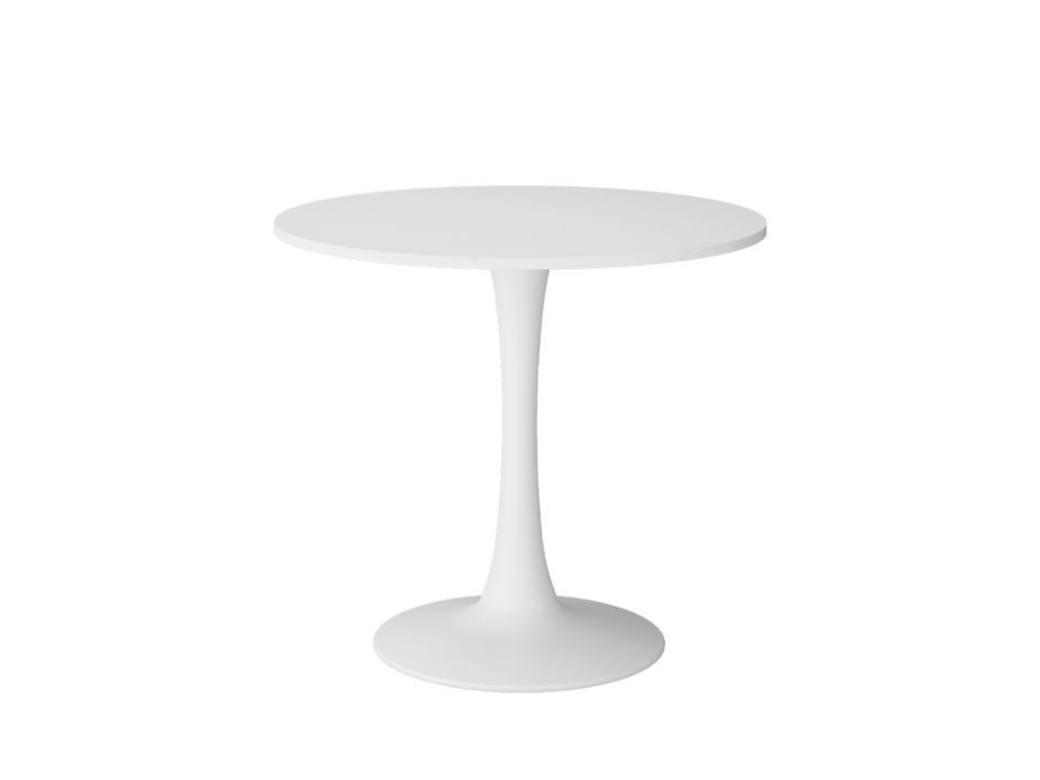 Mesa De Sala De Jantar Carl, 80x80cm, Branco, Vicco