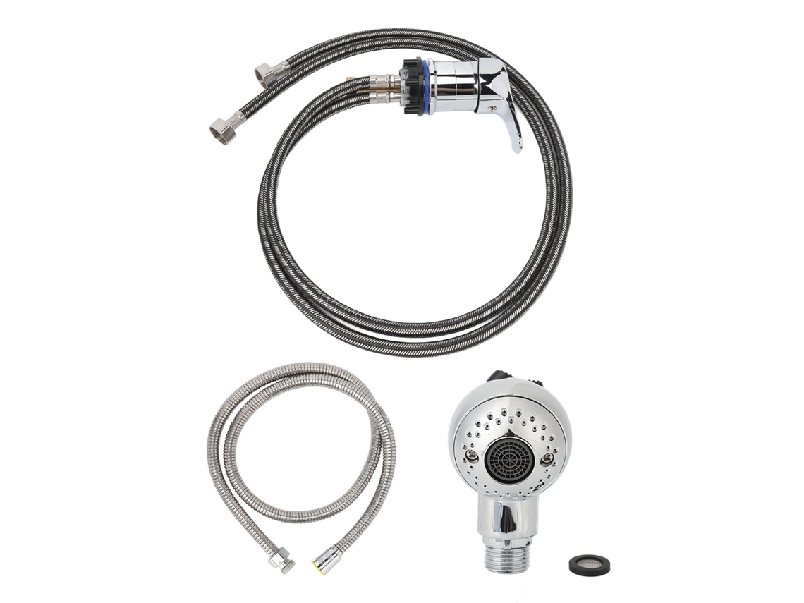 2026 kit Grifo Sprayer para Plato de Shampoo com Mangueira Macia 120cm Economia de Água Salão de Beleza