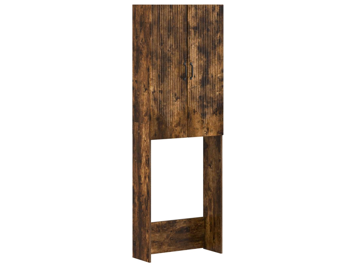 Vidaxl Armário De Banheiro Hoorn Carvalho Fumado 66 X 25,5 X 190 Cm