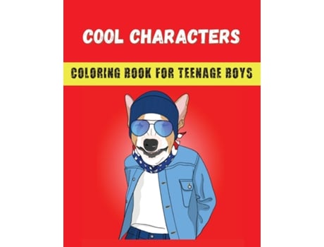 Livro Cool Characters Coloring book for teenage boys de Dagna Banas (Inglês)