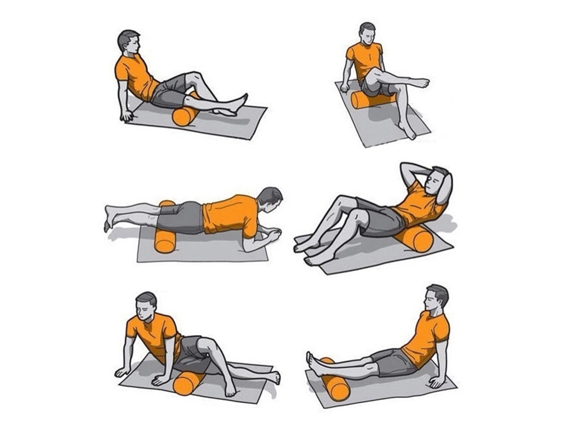 Rolo de Espuma Eva para Yoga Pilates S/MARCA
