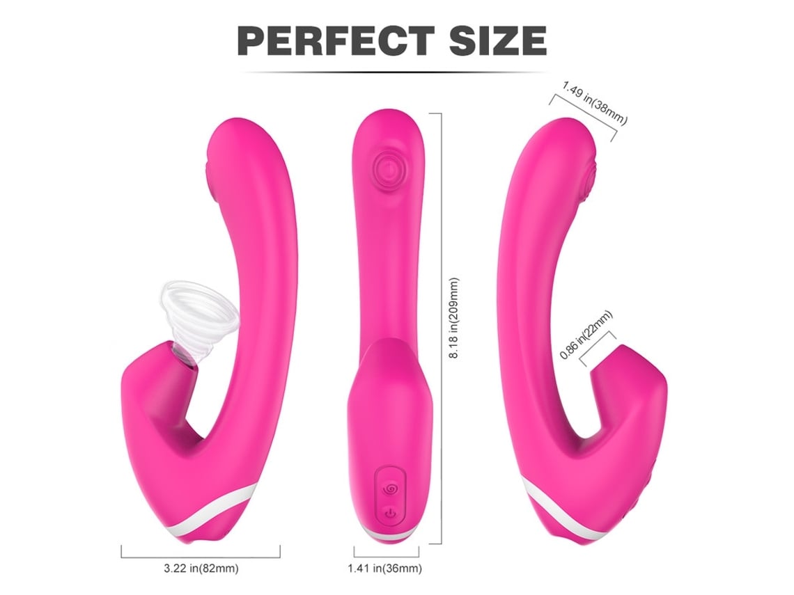 Female Masturbator, Multi-frequency Vibrating Massage Suction Device (red)