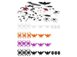 74Pcs Insetos Variados de Halloween para Decorações de Halloween ALLINLESS