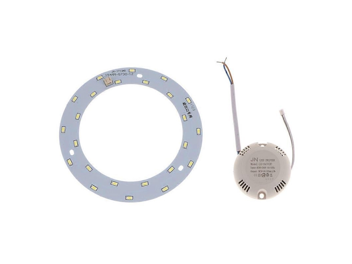 Módulo Led 5730 com Driver Placa de Fonte Lâmpada de Teto 12w 220v S/MARCA