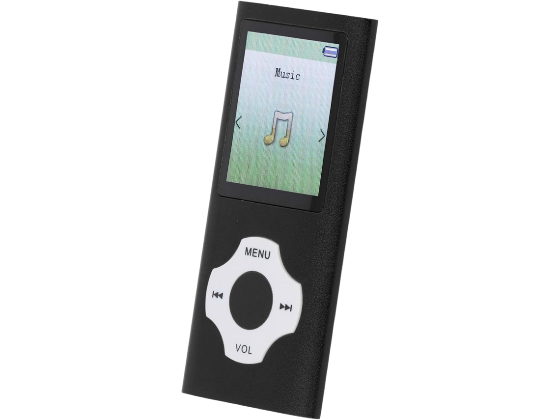 Leitor de MP3/MP4 de 16 GB, tela de 16 polegadas, alto-falantes Ultra Color, slot para cartão de memória de 1,8", suporte HiFi (aceita 128