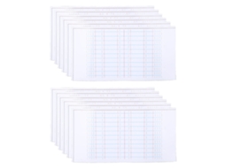 12pcs Modelo De Sobrancelha Em Pvc Com Régua Adesivo Descascável Para Desenho E Design De Sobrancelhas