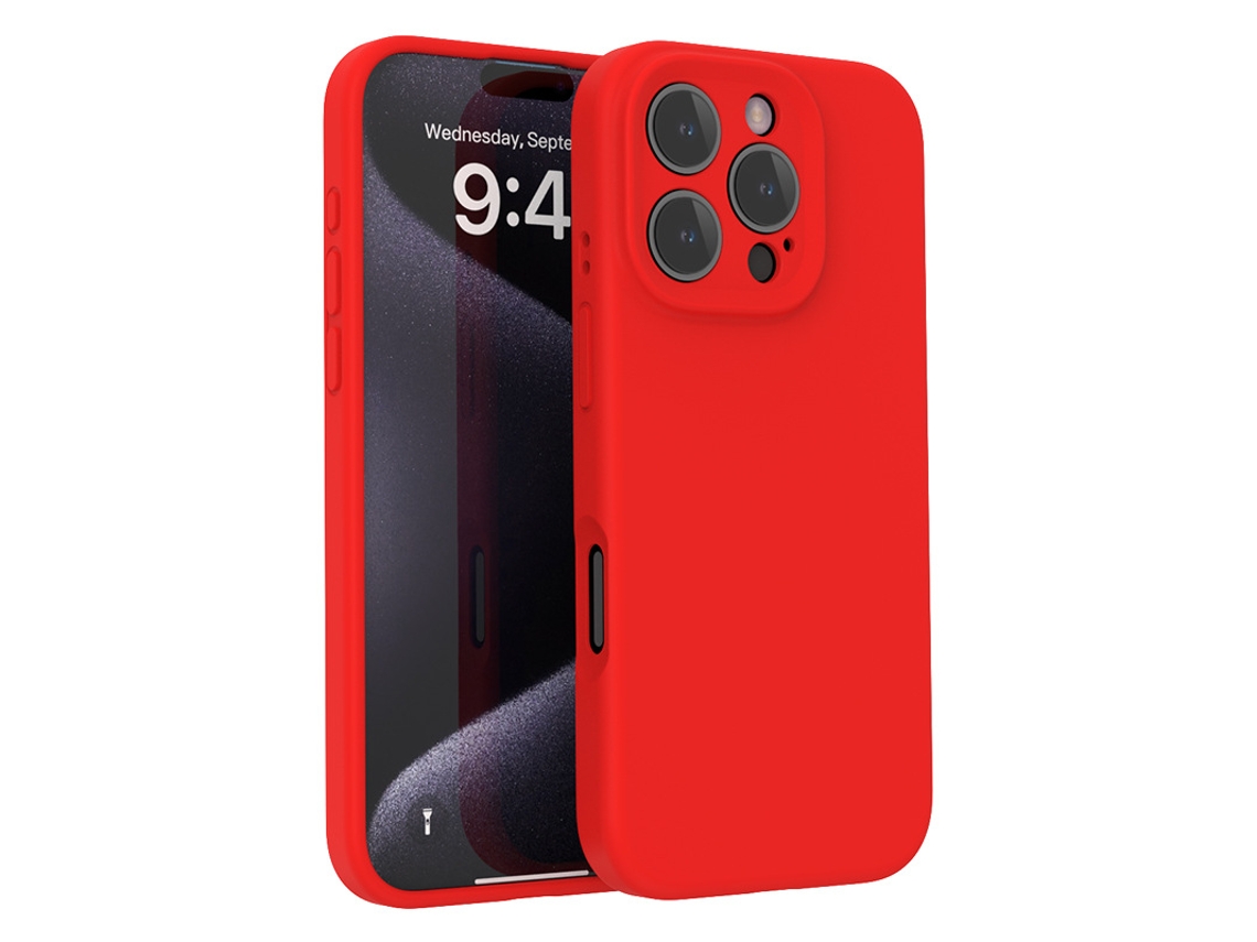 (vermelho, Iphone 14) Capa De Silicone Líquido — Compatível Com A Série Iphone — Proteção Total Da Lente E Resistente A Quedas