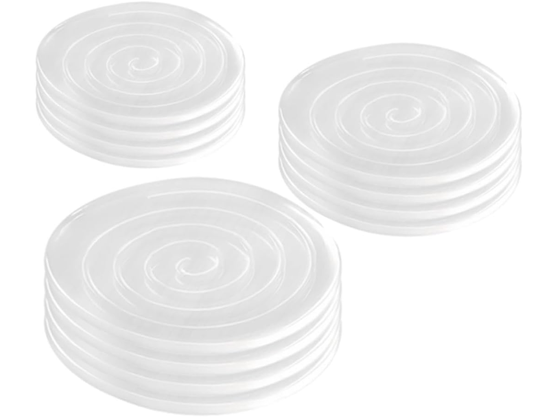 Conjunto De 12 Protetores Silicone Para Pés Móveis, Antiderrapantes E