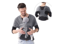 Lurelia Porta-bebé Ergonómico Ajustável Cinza