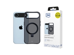 Capa Protetora 3mk Smoke Com Suporte E Sistema Magsafe Para Iphone 17 Da Apple.