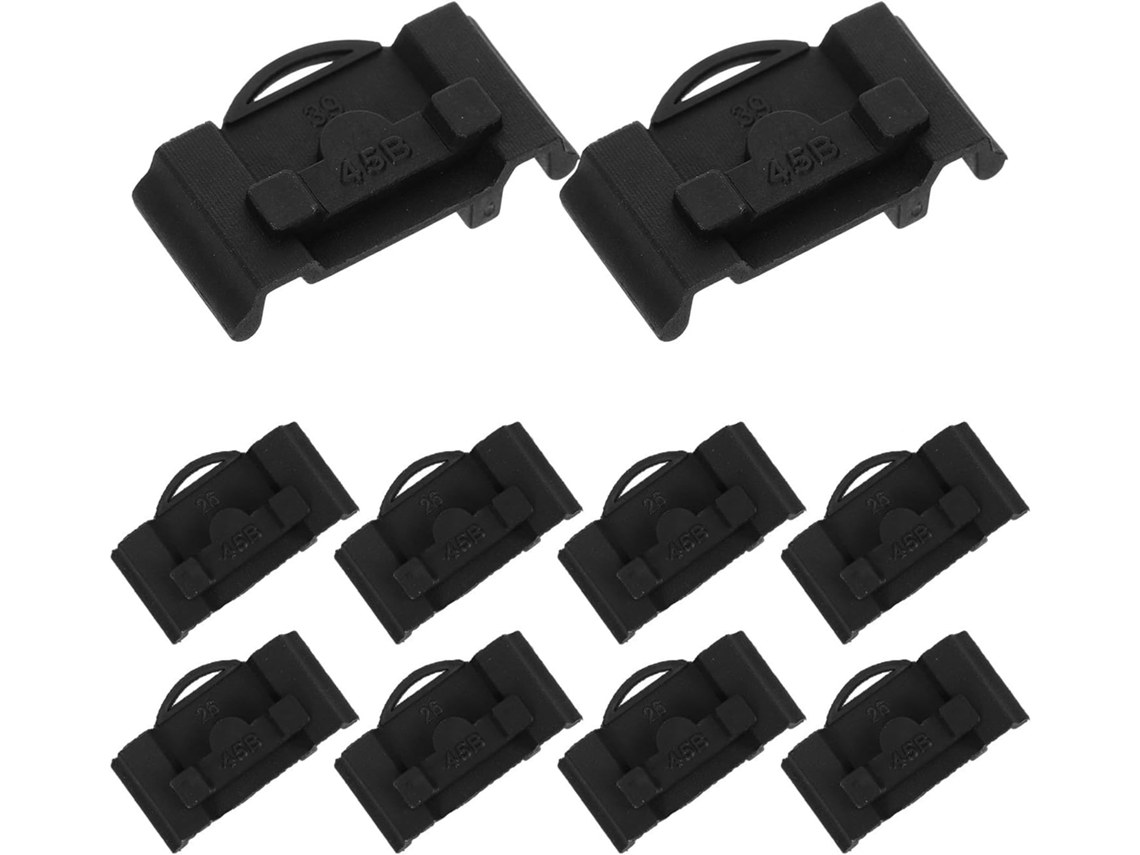 Conjunto De 10 Peças Batentes Deslizantes Para Trilhos Gaveta Plástico Reforçado Reposição Em Móveis E Armários