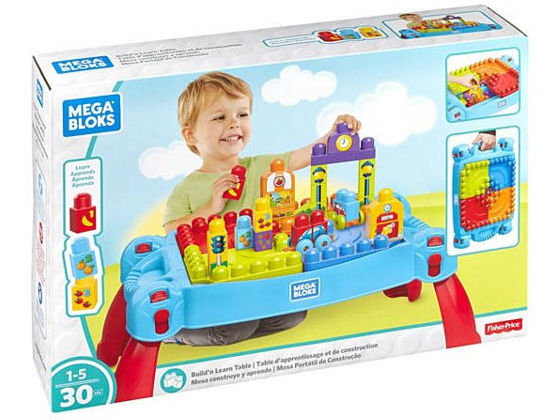 Mesa de Blocos MATTEL Mesa Portátil de Construção (Idade Mínima: 1 - 30 Peças)
