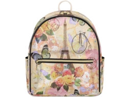 Mochila Viagem Paris Tropicallife (32x15x44cm) couro