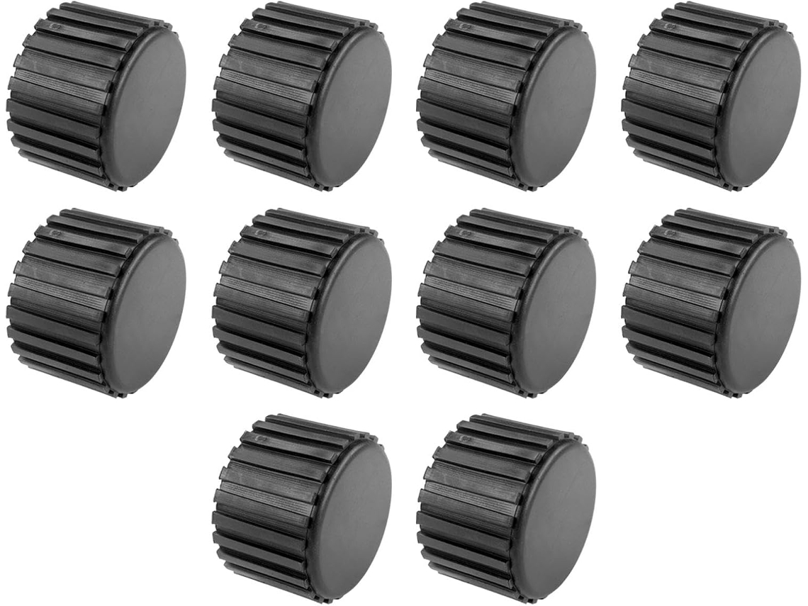 Conjunto De 10 Tampas Pretas Para Equipamentos Ginástica, Reparo