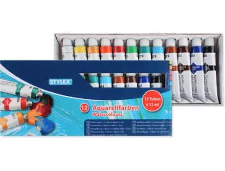 Aguarelas  Tubo 12 ml 12 Cores