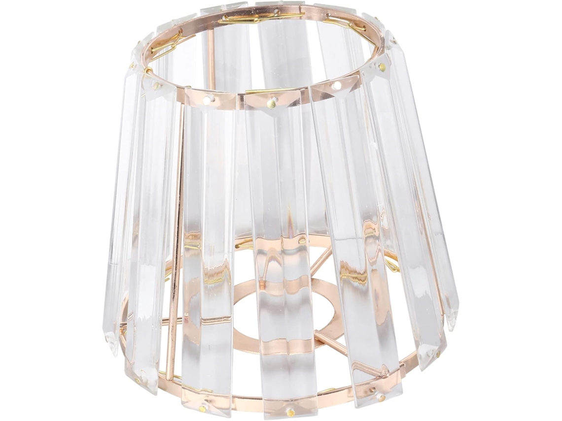 Grande Luminária De Parede Em Ferro Forjado, Cristal Eletrodepositado Em Ouro, Cúpula Transparente Para Luminária De Teto E